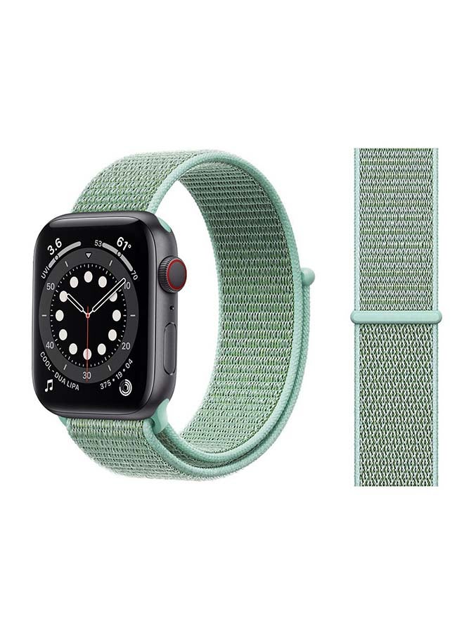 Perfii - Replacement Band For Apple Watch Series 6/SE/5/4/3/2/1 Marine Green - Image 1
