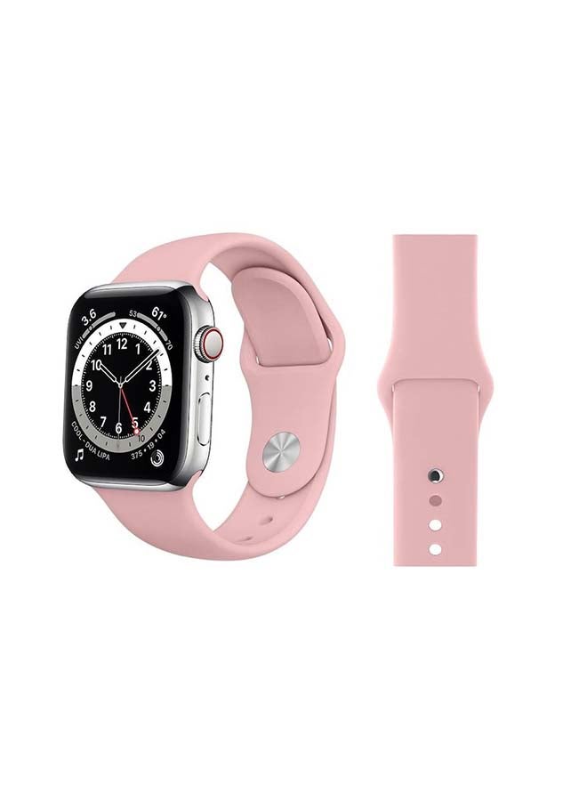 Perfii - Replacement Band For Apple Watch Series 6/SE/5/4/3/2/1 Vintage Rose - Image 1