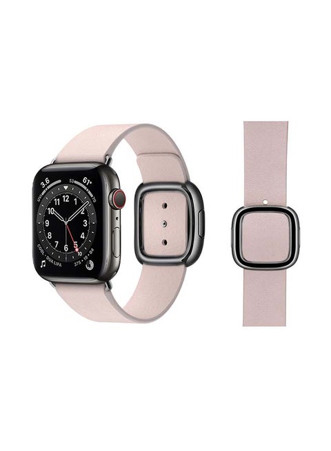 Leather Replacement Band For Apple Watch Series 6/SE/5/4/3/2/1 Pink