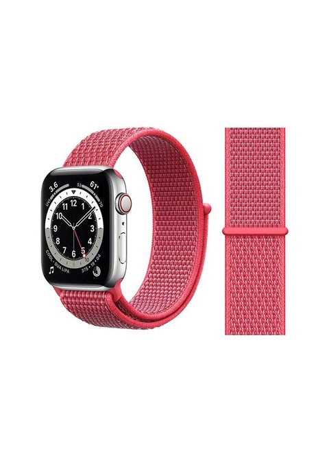 Replacement Band For Apple Watch Series 6/SE/5/4/3/2/1 Hibiscus Pink