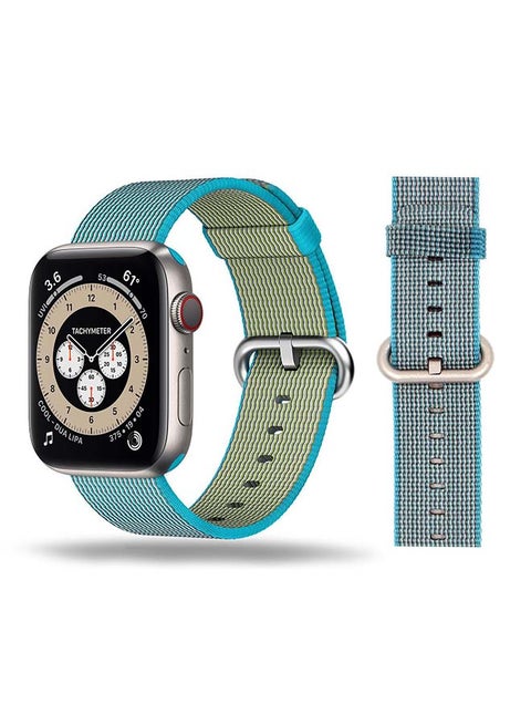 Nylon Replacement Band For Apple Watch Series 6/SE/5/4/3/2/1 Scuba Blue
