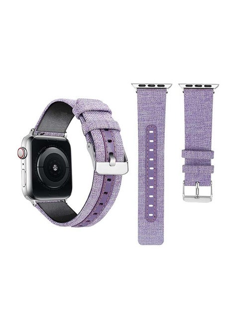 Stylish Replacement Band For Apple Watch Series 6/SE/5/4/3/2/1 Purple