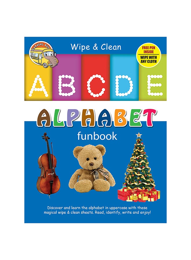 Wipe And Clean Alphabets A B C D E Funbook Paperback English by Om Books International Editorial Team - 40909  - Image 1