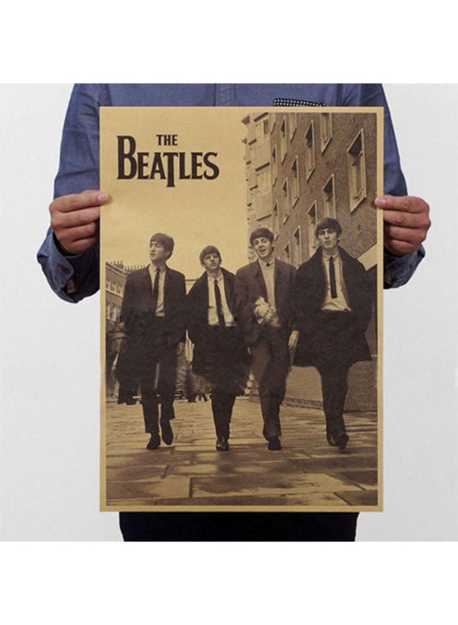 Poster The Beatles Beige/Black 52 x 35 x 1cm 