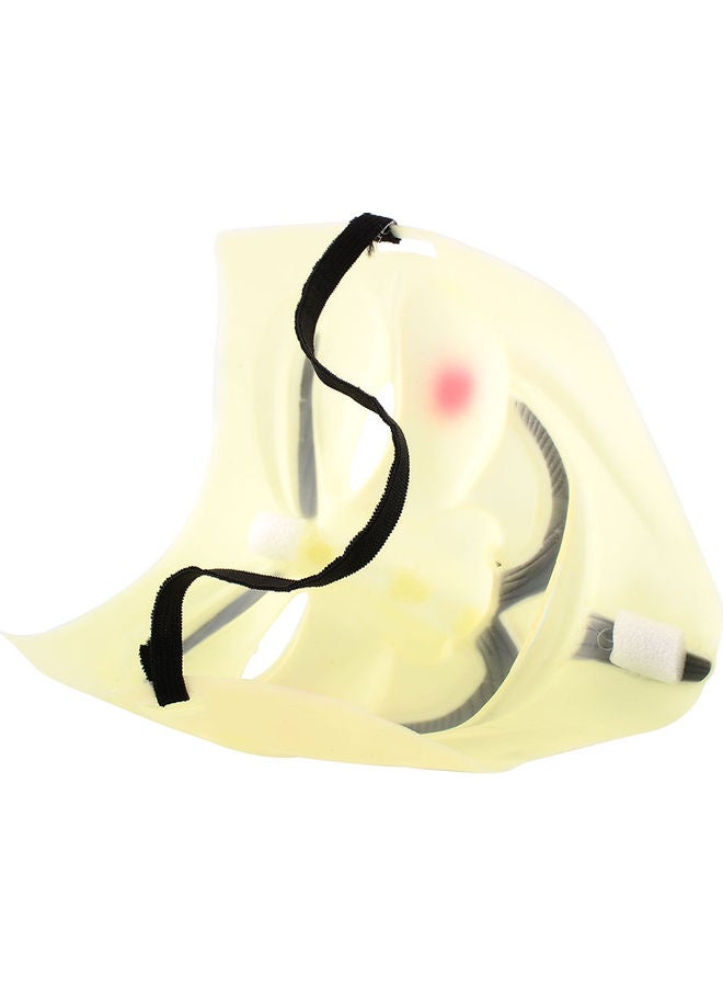Cosplay Halloween Vendetta Mask Yellow/Black 19 x 18 x 10cm - Image 3