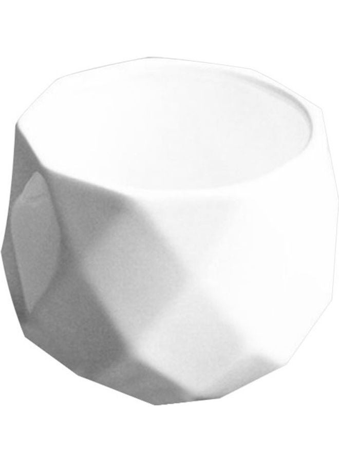 Flower Pot White 11 x 8 x 7cm - Image 1