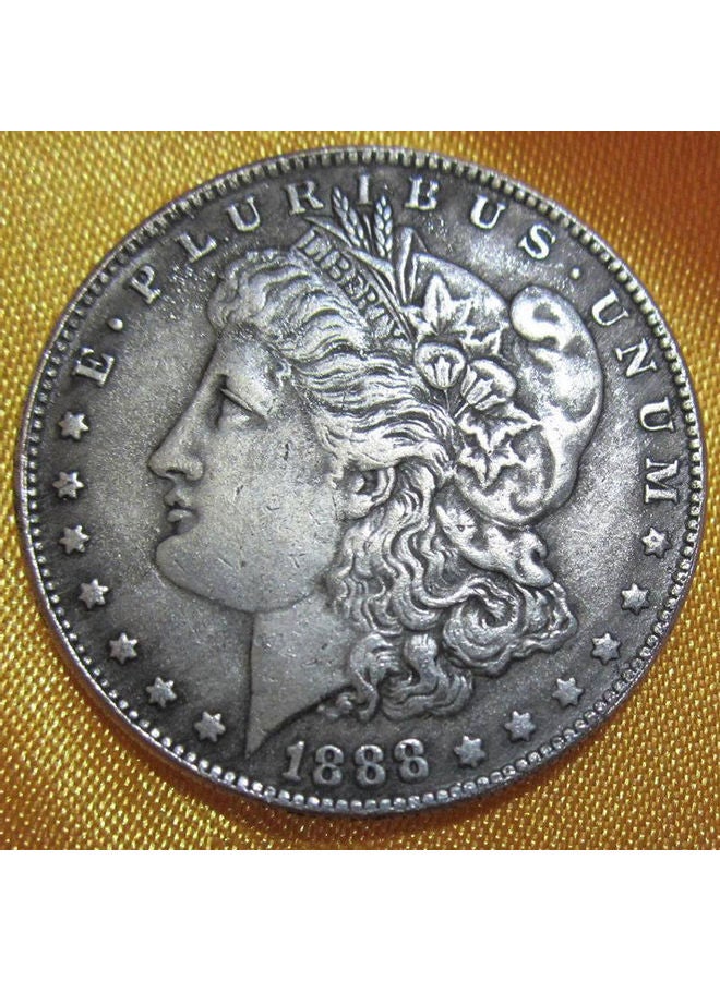 USA Morgan Dollar Coin Collection Double Headed Silver 4 x 4 x 1cm - Image 1