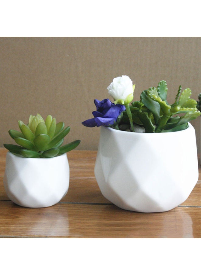 Flower Pot White 11 x 8 x 7cm - Image 5