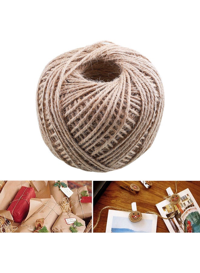 Jute Decor Rope Brown 3 x 3 x 3cm - Image 1