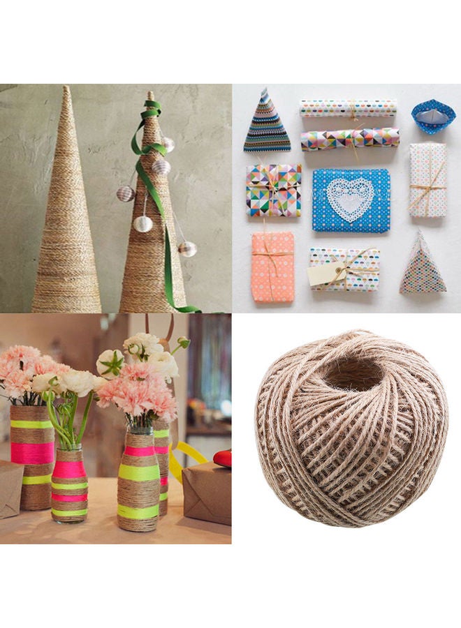 Jute Decor Rope Brown 3 x 3 x 3cm - Image 2