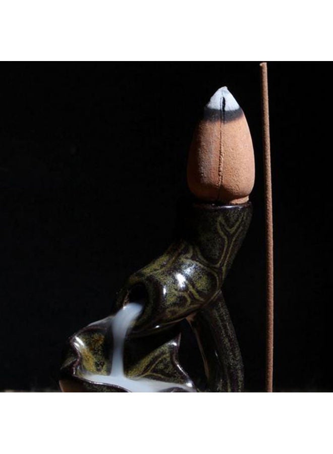 حامل مبخرة بخور أخضر/أسود 8 x 6 x 5سم - Image 3