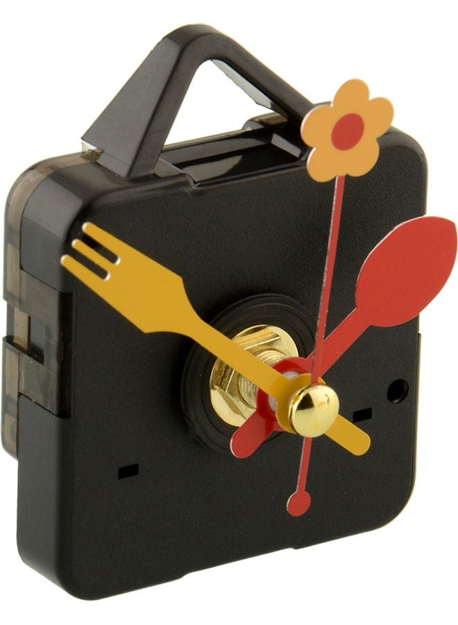 Clock Movement Mechanism Replacement with Flower Folk Spoon Hands Black 3 x 3 x 3cm - Image 3