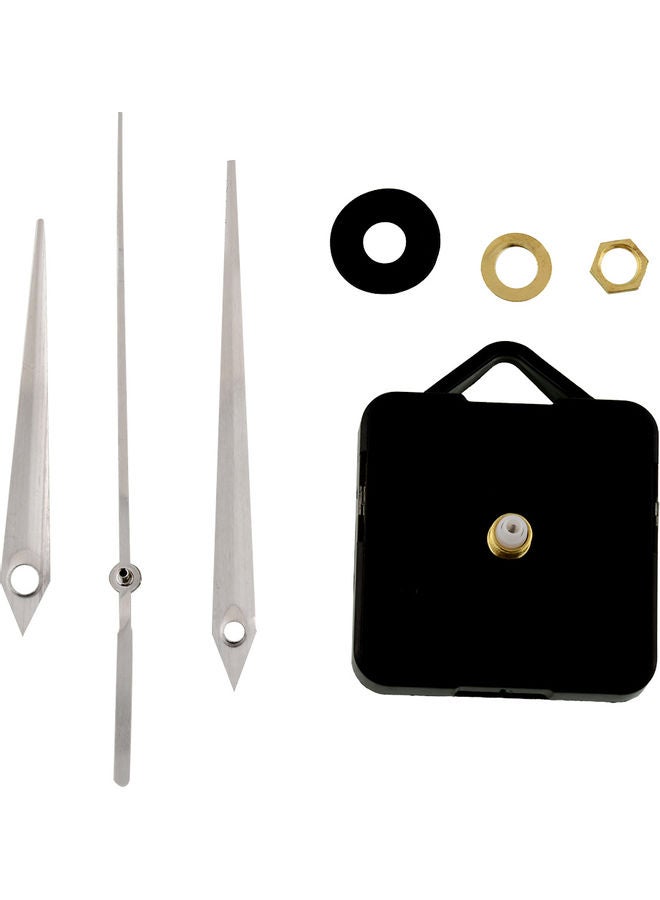 Wall Clock Movement Mechanism with White Hands Tool Set Multicolour 3 x 3 x 3cm - Image 1