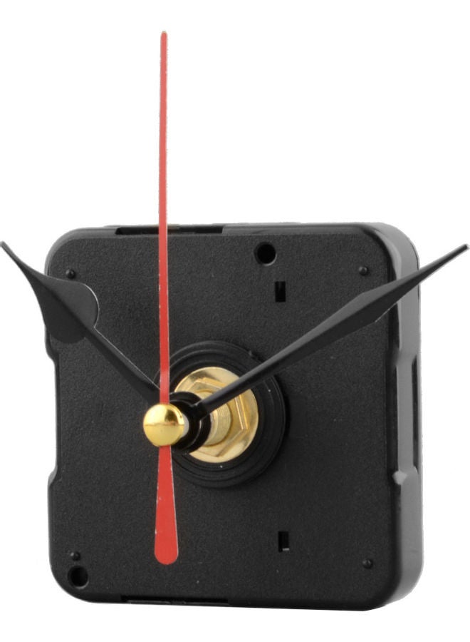 Generic - Wall Clock Movement Mechanism with Black and Red Hand Tool Set Multicolour 3 x 3 x 3cm - Image 1