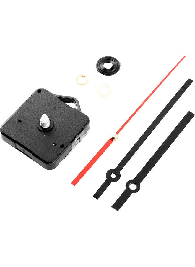 Retro Wall Clock Movement Mechanism with Black and Red Hand Replacement Set Multicolour 3 x 3 x 3cm - Image 5
