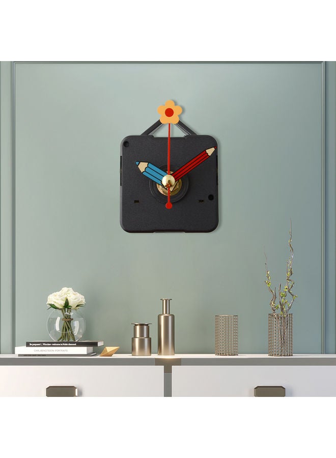 Clock Movement Mechanism with Hook Metal Circle Pencil Hands Multicolour 3 x 3 x 3cm - Image 2