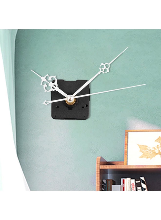Quartz Clock with Movement White Hands Mechanism Set Black/White 3 x 3 x 3cm - Image 1
