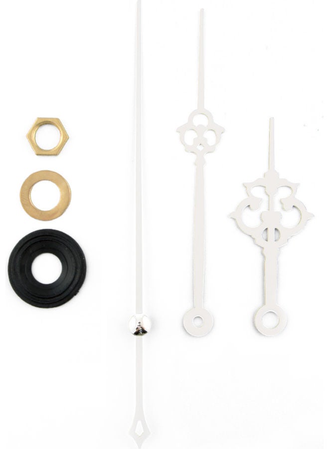 Quartz Clock with Movement White Hands Mechanism Set Black/White 3 x 3 x 3cm - Image 2