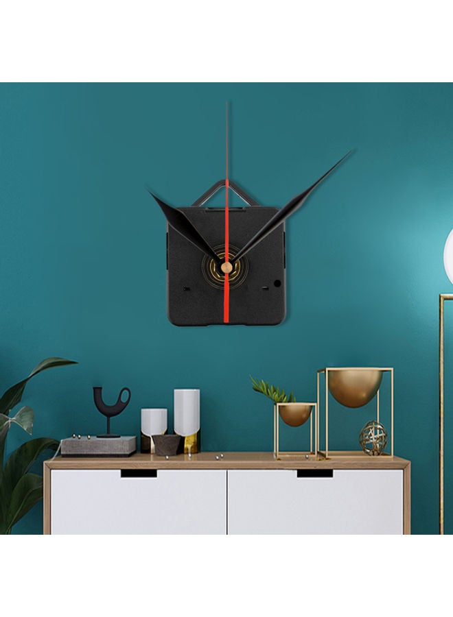 Wall Clock Movement Mechanism Set Black/Red 3 x 3 x 3cm - Image 1