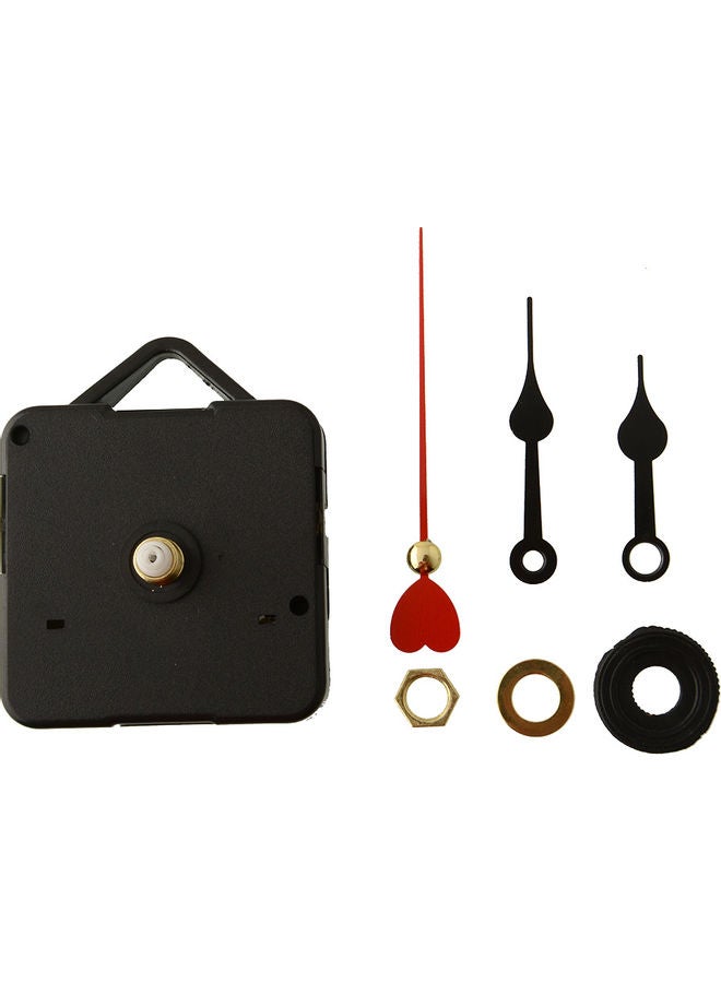 Wall Clock Movement with Red Heart Hand Multicolour 3 x 3 x 3cm - Image 5
