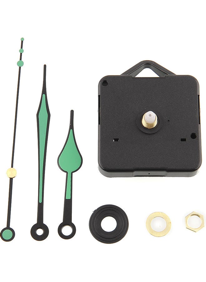 Wall Clock Movement Mechanism with Green Hands Multicolour 3 x 3 x 3cm - Image 2