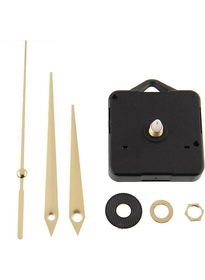 Wall Clock Movement Mechanism with Golden Hands Tool Set Multicolour 3 x 3 x 3cm - Image 2