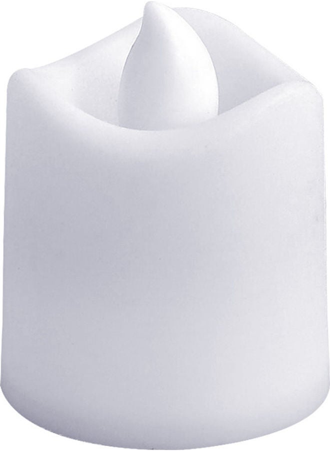 مصباح LED رومانسي على شكل شمعةٍ مزود ببطارية أبيض 4 x 4 x 5سم - Image 1