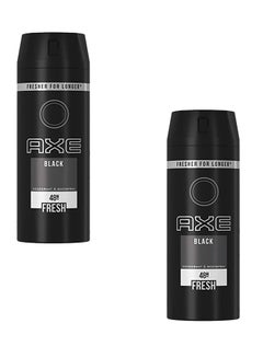 Black Frozen Pear And Cedarwood Scent Deodorant Body Spray Pack Of 2 150ml - v1610523787/N40253111A_1