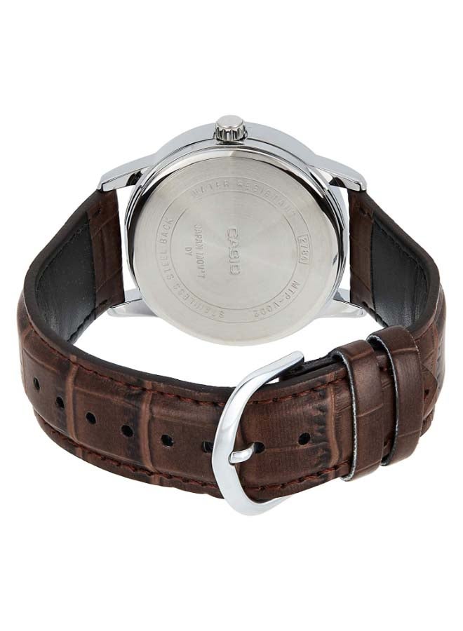 Men's Leather Analog Wrist Watch MTP-V002L-7B2UDF - v1610525352/N40031653A_2