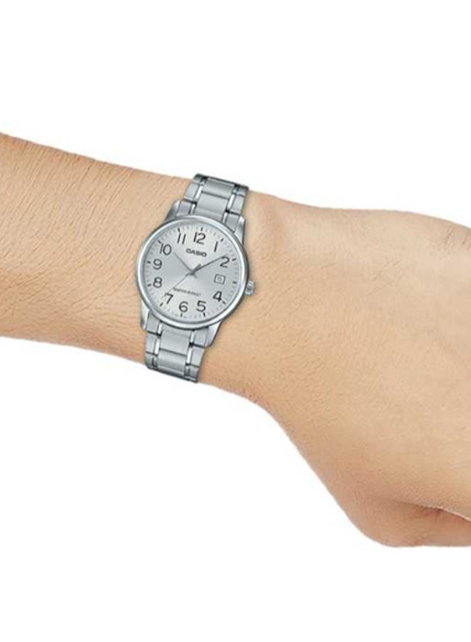 كاسيو ساعة يد بعقارب وسوار من الستانلس ستيل طراز MTP-V002D-7BUDF للرجال - Image 5