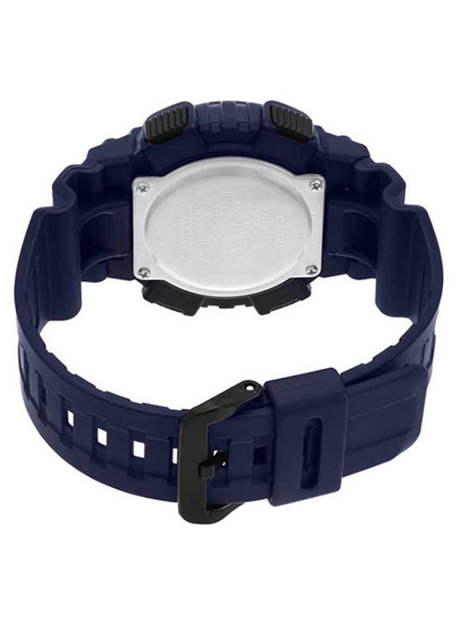 كاسيو مُجدد - ساعة يد بعقارب ورقمية ومقاومة للماء طراز AEQ-110W-2AVDF للرجال - Image 2