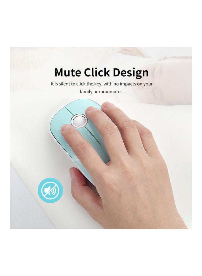 FD V8H 2.4G Wireless Mute Mouse Plug And Play Slim Mice Multicolour - Image 4