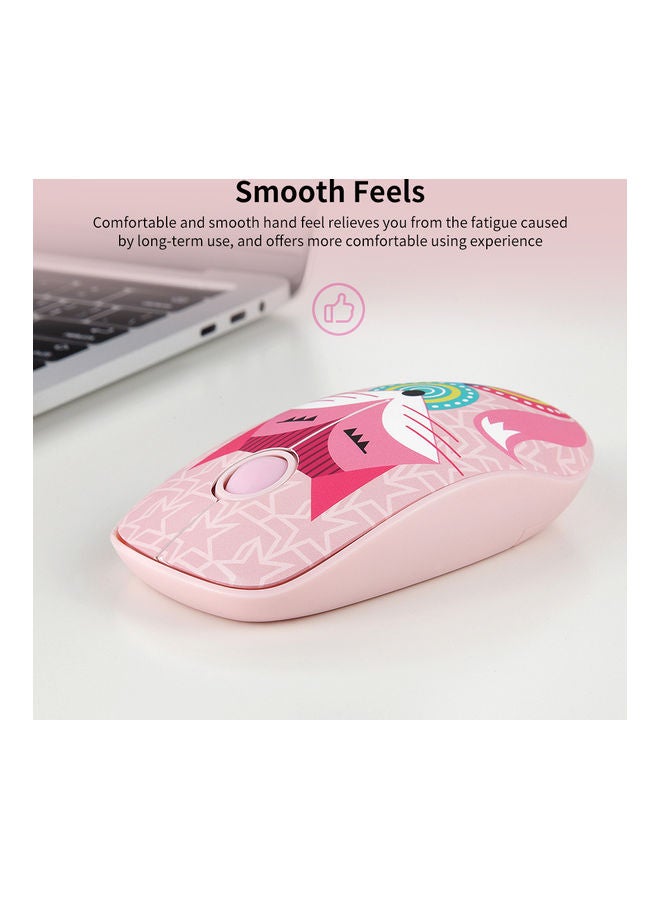 FD V8H 2.4G Wireless Mute Mouse Plug And Play Slim Mice Multicolour - Image 5