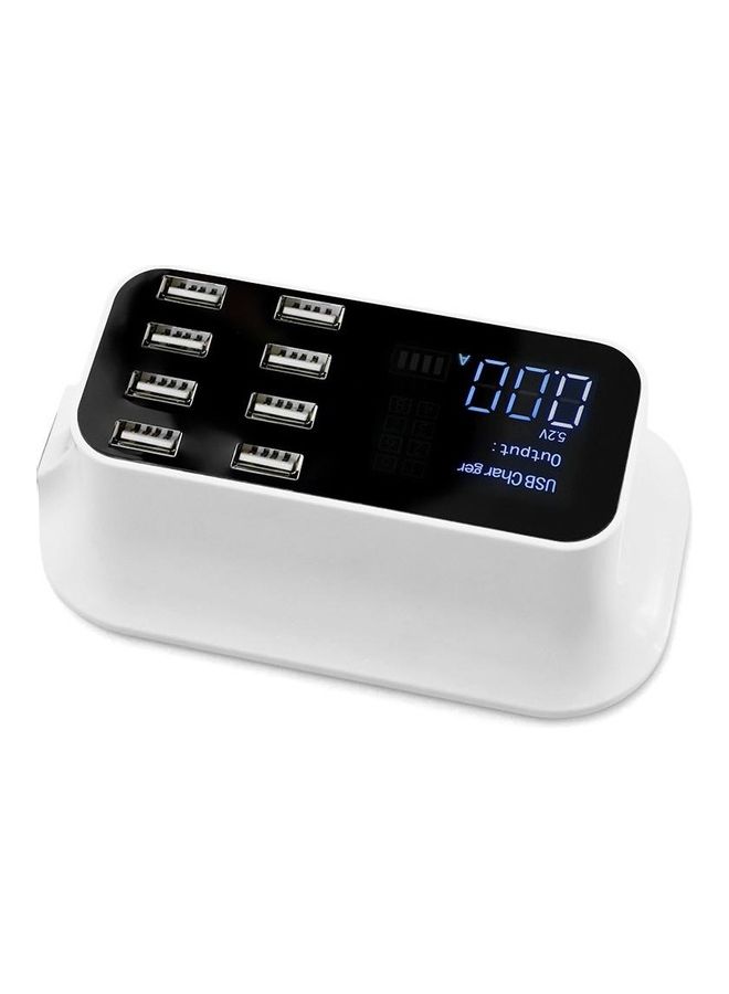 Multiple USB Charger 40W With 8 USB Ports White  - Image 1