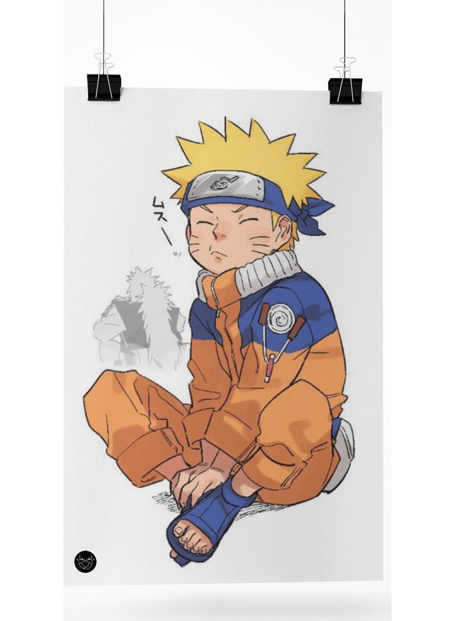 Anime Naruto Printed Poster Multicolour 20cm