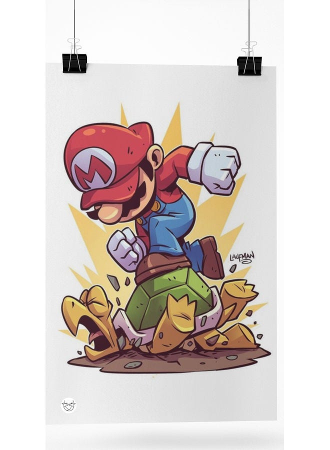 Super Mario Printed Poster Multicolour 20cm