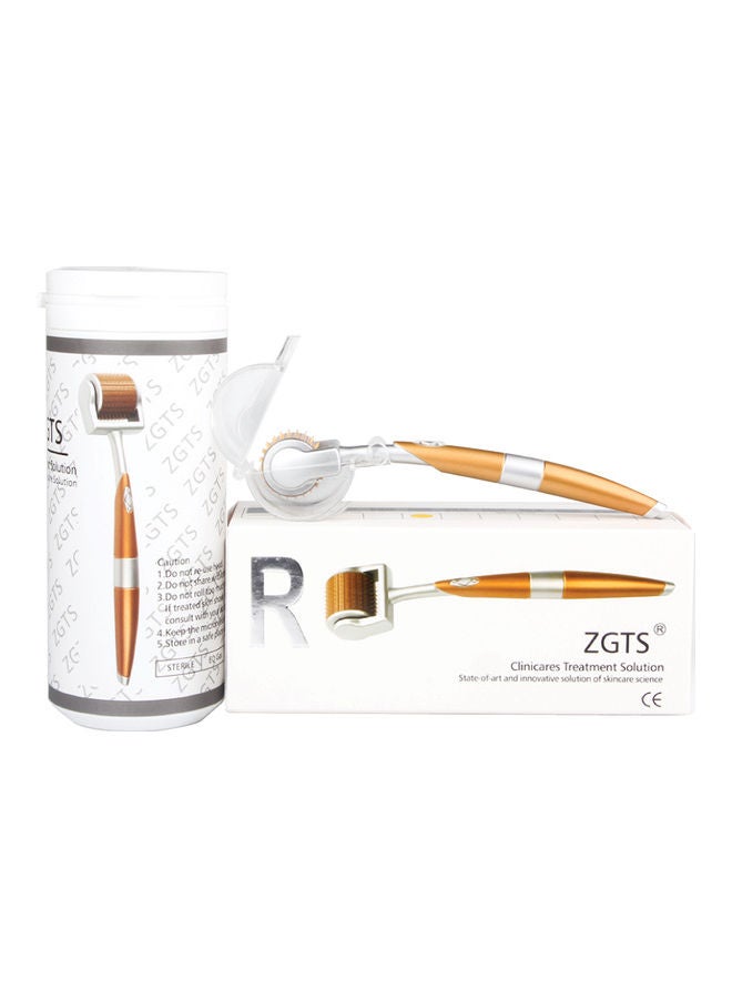 ZGTS - Micro Needle Derma Roller Gold/Silver 0.75mm - Image 1