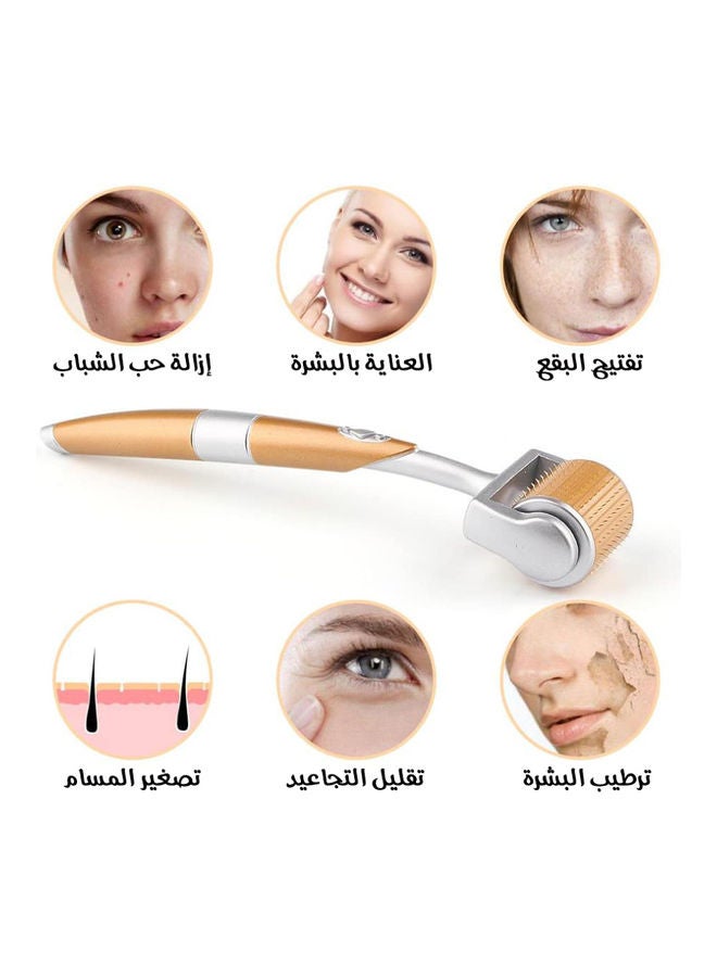 ZGTS - Micro Needle Derma Roller Gold/Silver 0.75mm - Image 1