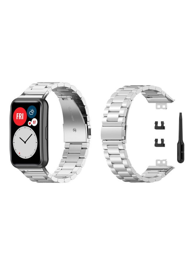 Perfii Replacement Band For Huawei Watch Silver - Image 1