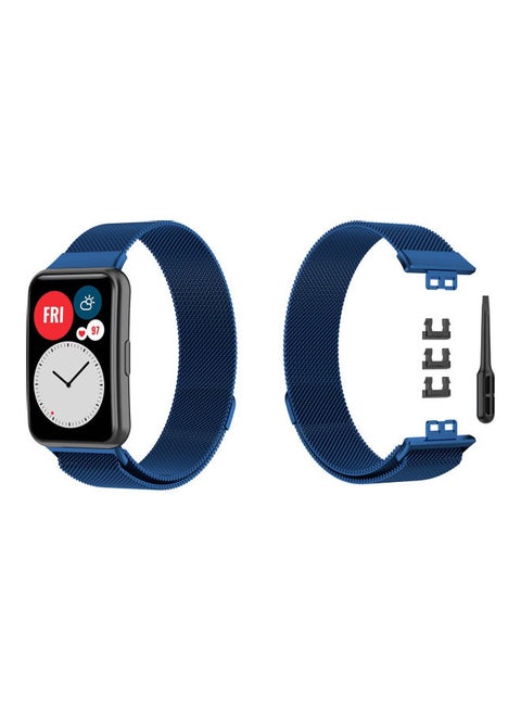 Milanese Replacement Band For Huawei Watch Fit Blue