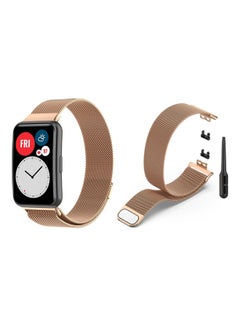 Perfii Milanese Replacement Band For Huawei Watch Fit Gold  - Image 2