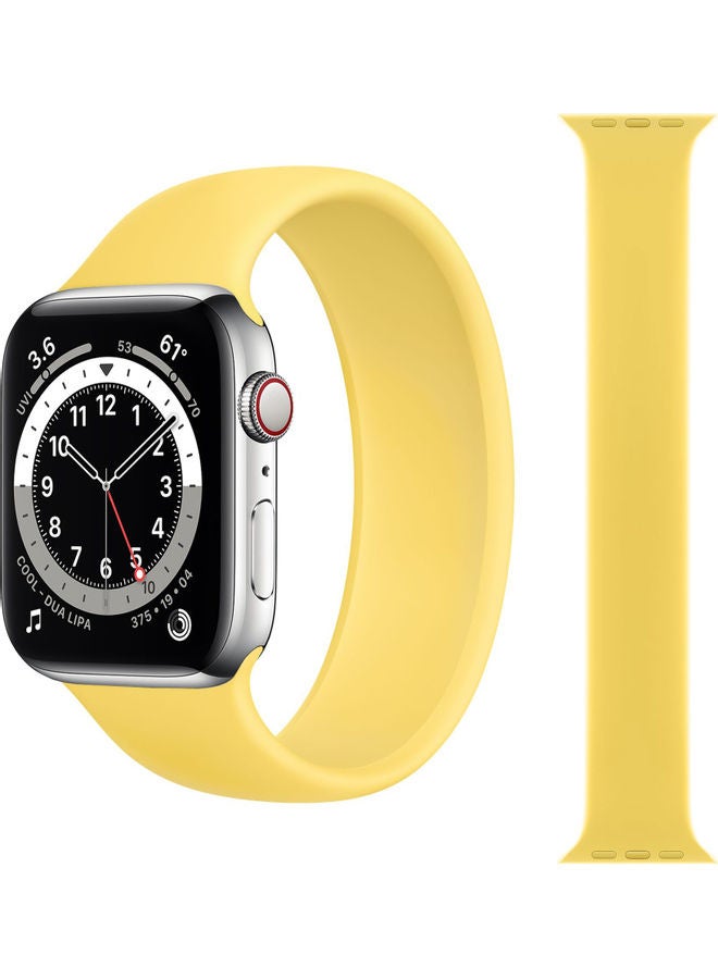 Perfii - Solo Loop Band For Apple Watch Yellow - Image 1