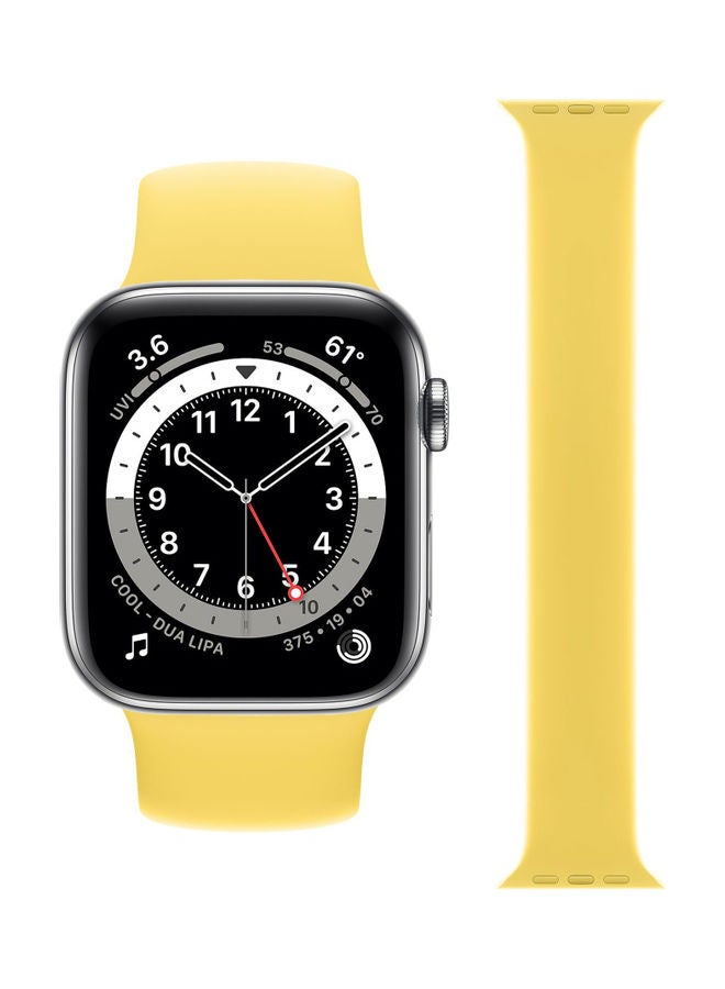 Perfii - Solo Loop Band For Apple Watch Yellow - Image 1