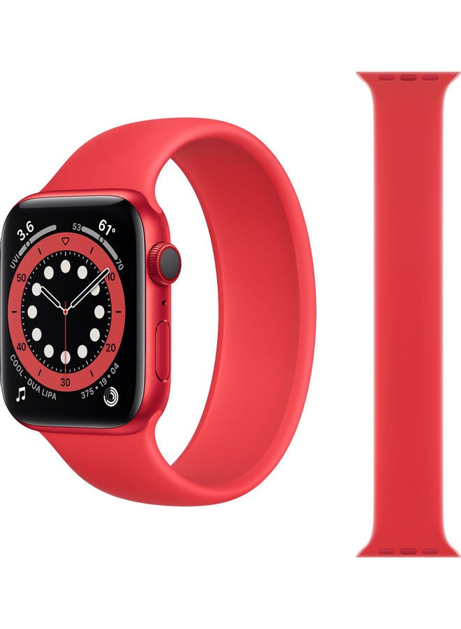Perfii - Solo Loop Band for Apple Watch Red - Image 1