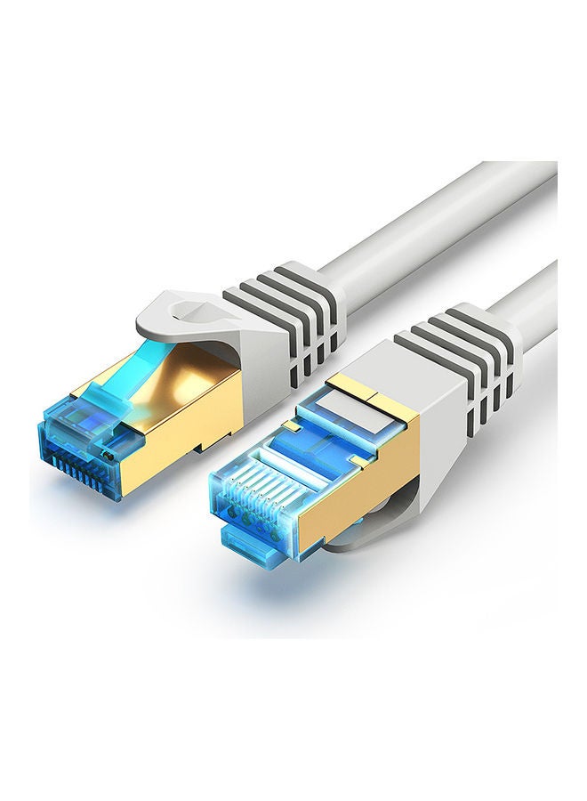 Cat 7 Network Cable White/Blue/Gold 