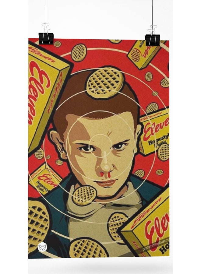 Stranger Things Printed Poster Multicolour 20cm