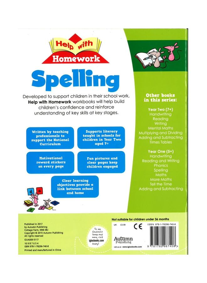 7+Spelling Paperback English by Autumn Publishing  - Image 2