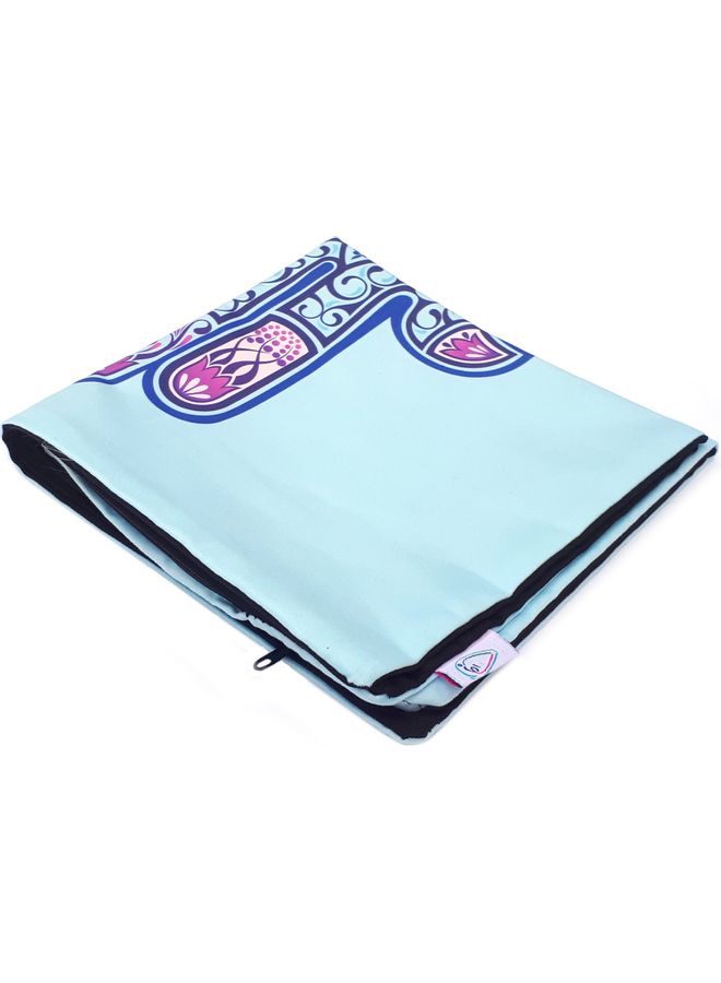 Alwan Hamsa Design Cushion Cover Blue 40x40cm - Image 2