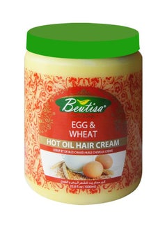 BEUTISA Egg & Wheat Hot Oil Hair Mask Clear 1000ml  - Image 1