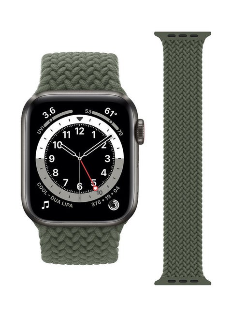 Braided Solo Band For Apple Watch Inverness Green